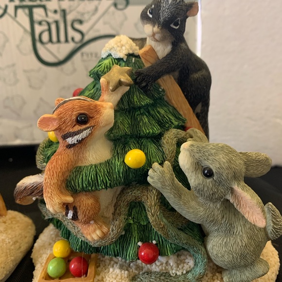 Fitz and Floyd Charming Tails Christmas Set/2 - Picture 2 of 10